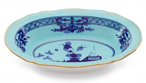 Ginori Oriente Italiano Iris Oval Bowl -9.75"